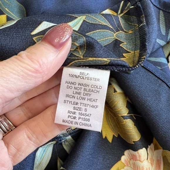 Flawless Satiny Top with Tie on the Side - Picture 10 of 16